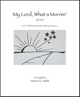 My Lord, What a Mornin TTBB choral sheet music cover